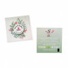 Sachet de graines en papier végétal 55x55 mm, support de communication personnalisable, idéal comme objet publicitaire écologique et zéro déchet pour valoriser les ressources naturelles.