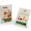 Sachet de graines en papier végétal 100x150 mm, support de communication personnalisable, zéro déchet, léger et valorisant les déchets agro-alimentaires. Idéal comme objet publicitaire écologique pour des campagnes en masse.