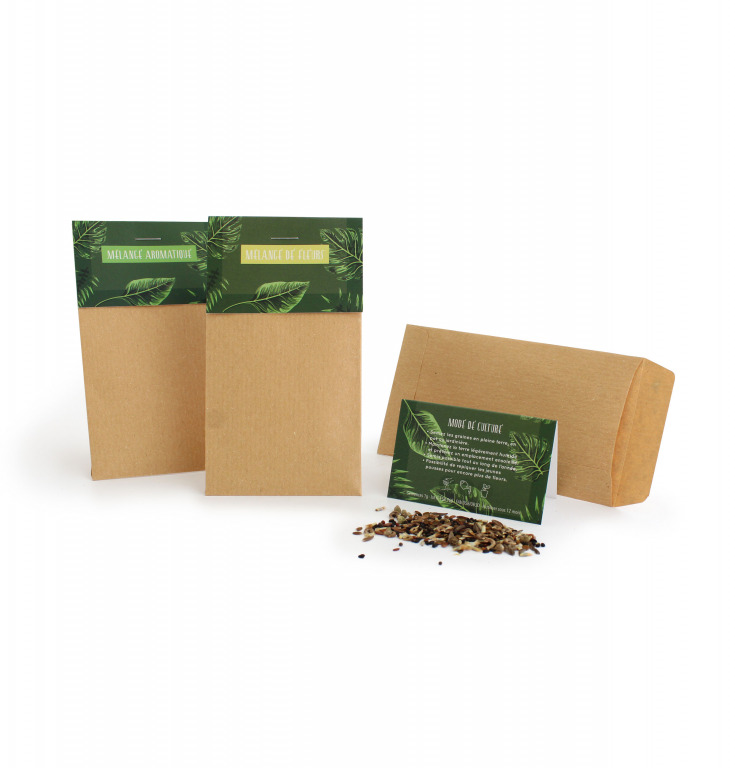 Sachet de graines kraft standard - Idées Nature