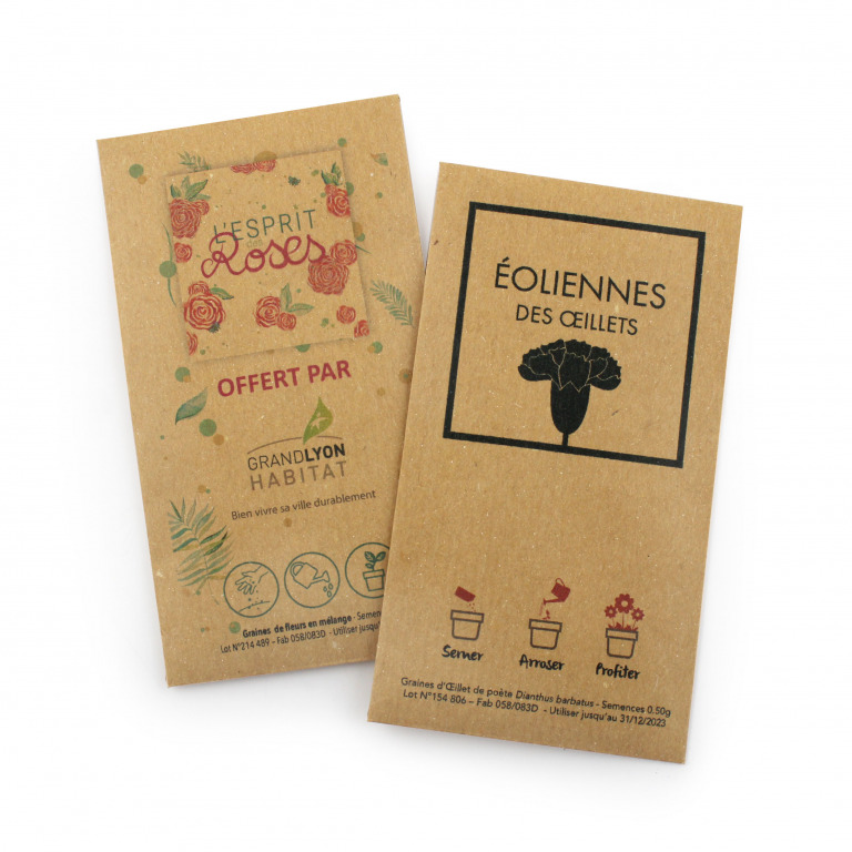 Sachet de Graine en Kraft, Sachets Kraft pour Graines, Graines & Semis, Sachet  Graine - Botanique Editions