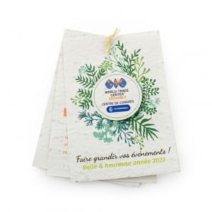Goodies écologiques pour eco branding et RSE en calendrier papier ensemencé