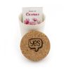 Pot en bambou avec couvercle en liège et sachet de graines inclus, objet de communication personnalisable, goodies écologiques parfaits pour vos campagnes.