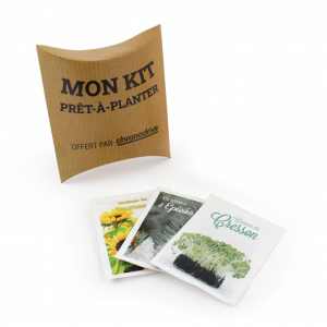 Berlingot de graines personnalisable - support de communication engageant pour campagnes marketing et réduction du stress.