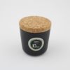 Mug bambou liège blanc bleu ou noir avec infusettes de thé bio, idéal pour produits dérivés finance et cadeaux d'affaires.